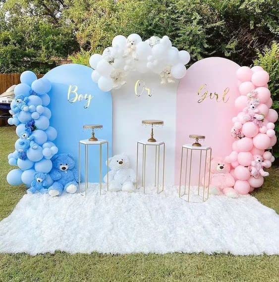 PATYDECRO blue balloons with 33-foot ribbon for cohesive styling