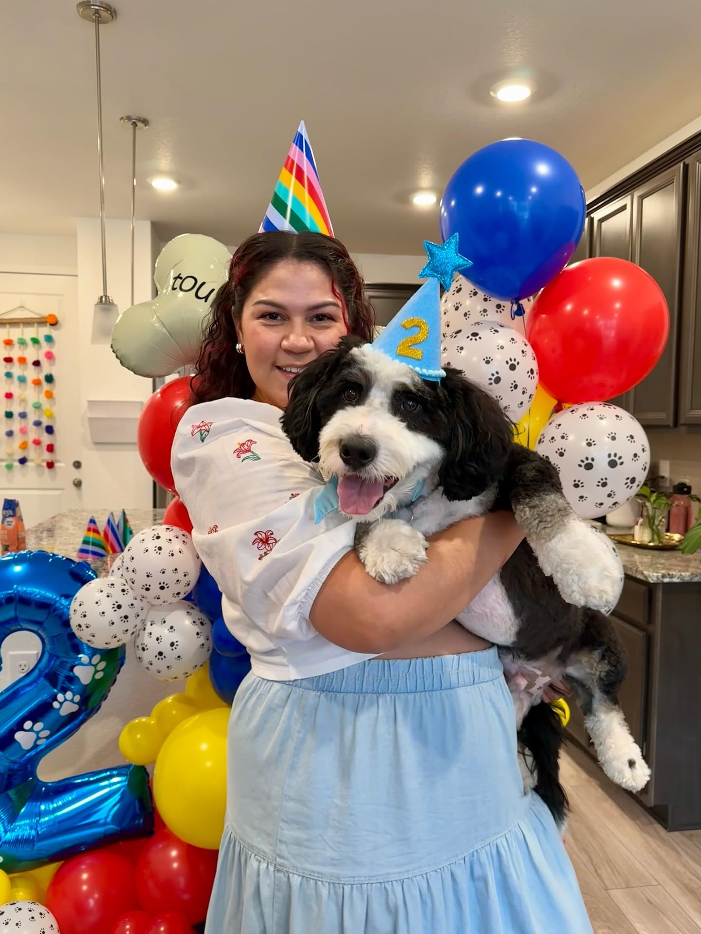 PATYDECRO paw balloons with ribbon for easy party setup
