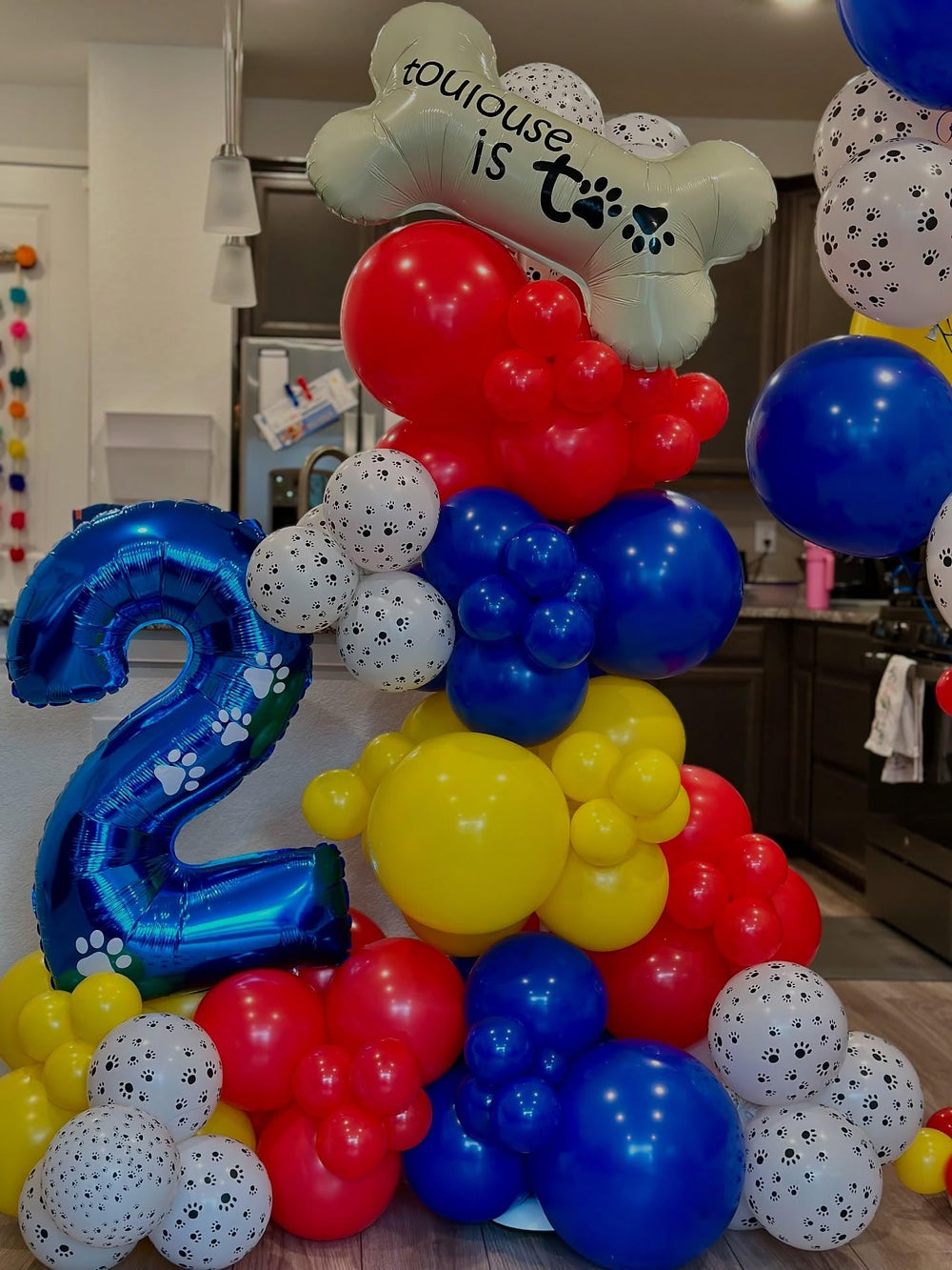 PATYDECRO dog paw balloons yellow brighten outdoor events