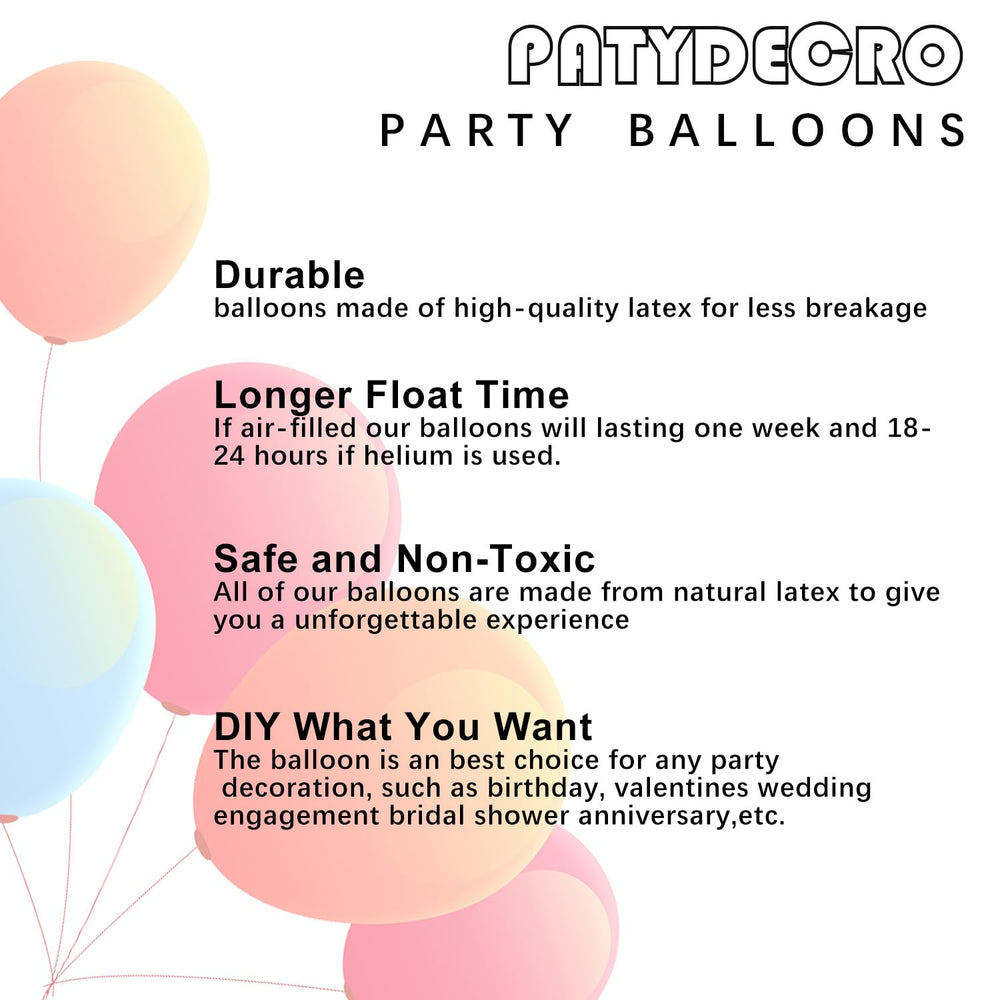 PATYDECRO gold confetti balloons sparkle during every party moment.