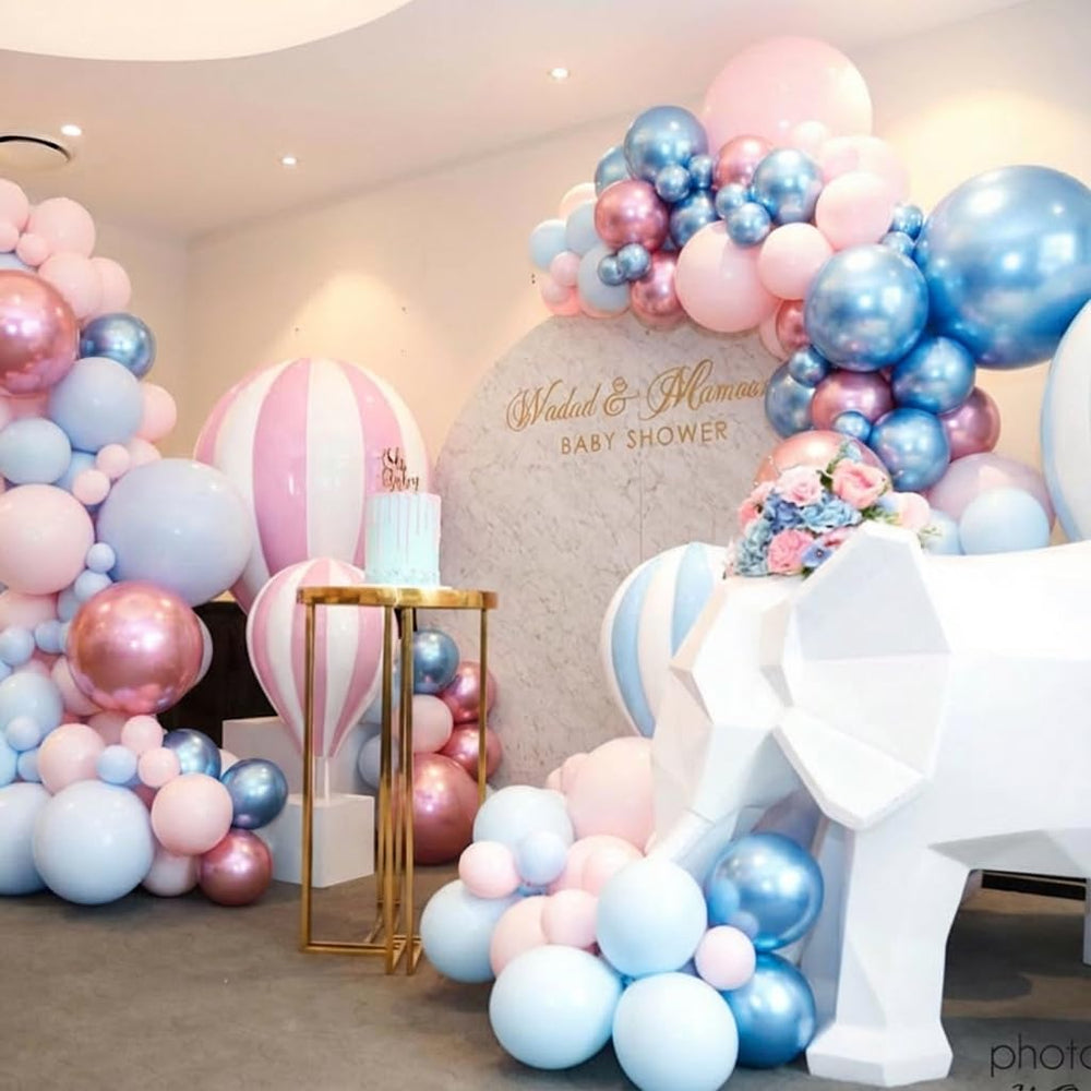 PATYDECRO metallic blue balloons for polished party decor