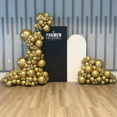 PATYDECRO gold balloons elevate birthdays, graduations, or baby showers with a unified gold theme.