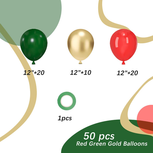 PATYDECRO red balloons 12in for vibrant Christmas or birthday decor.