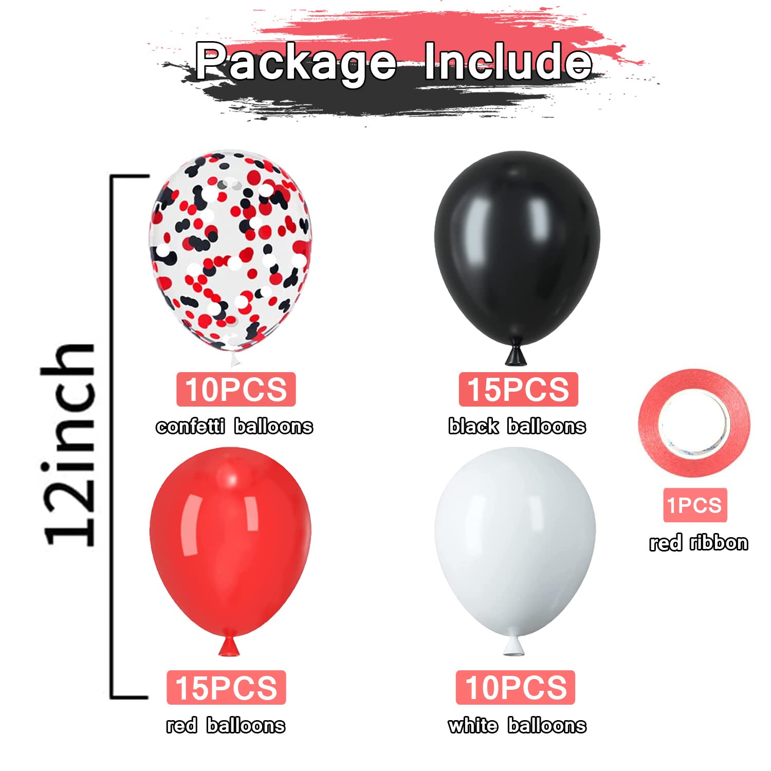 PATYDECRO solid red balloons add vibrant color to birthdays and weddings