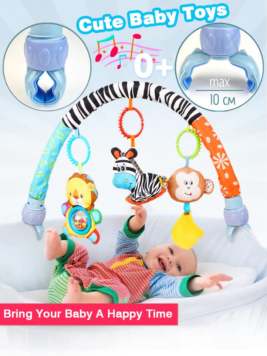 Pau1Hami1ton Stroller Toy Set keeps baby entertained on outings.