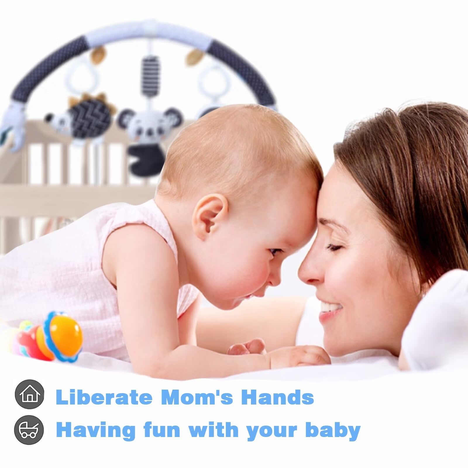Pau1Hamilton universal-fit arch toy attached to baby gear
