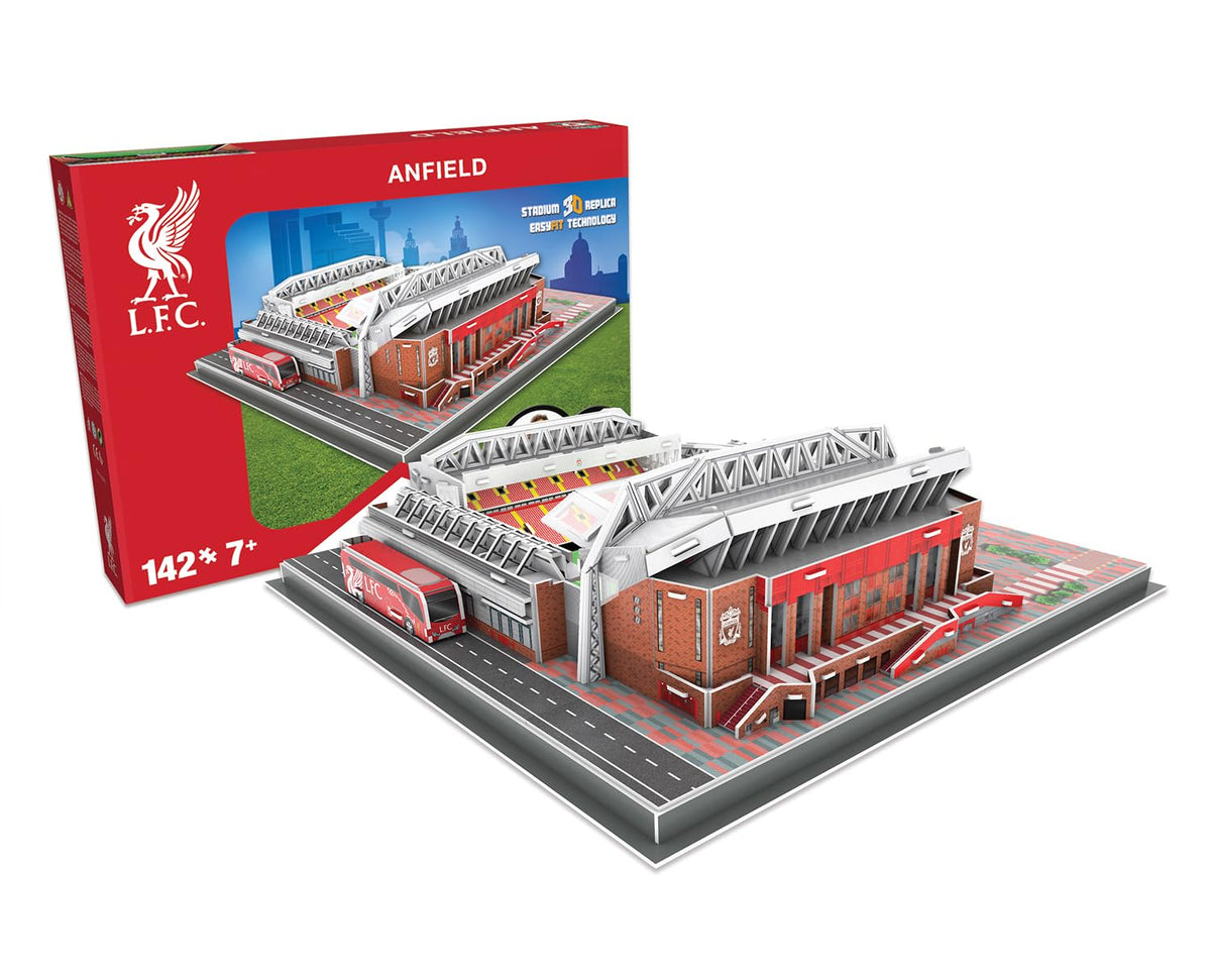 Paul Lamond Anfield 3D puzzle front view, vivid colours for display
