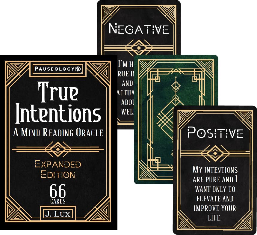 Pauseology True Intentions deck with magnetic box for easy storage and elegant presentation.