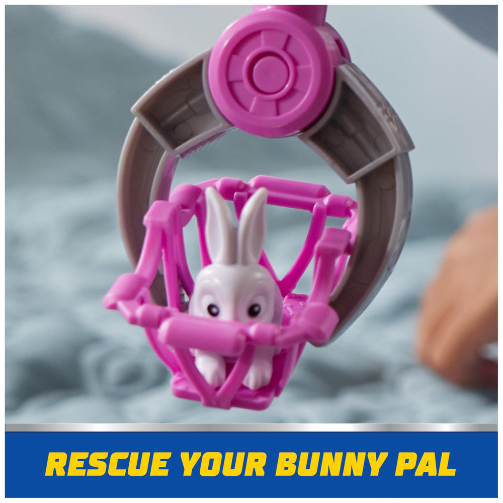 PAW Patrol Rescue Basket holds bunny figure during high-flying missions.