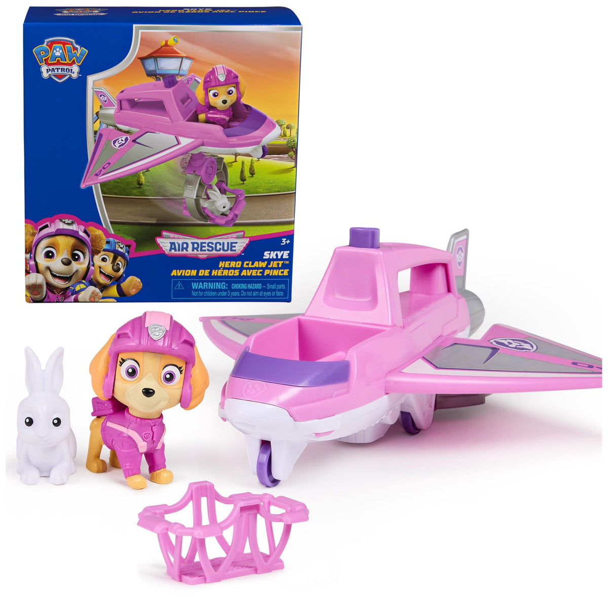PAW Patrol Air Rescue Skye figure in pink flight gear for imaginative rescue play.