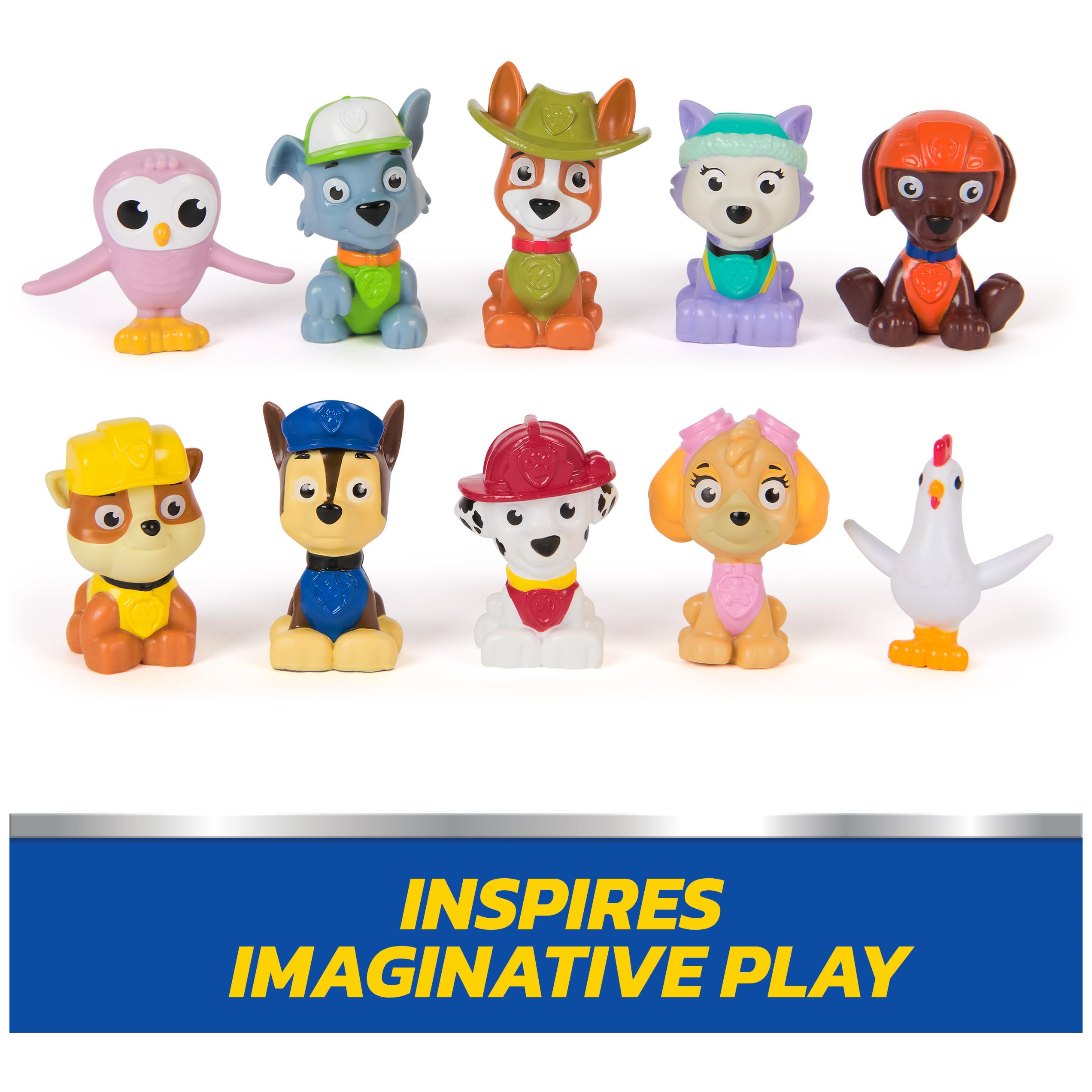 Paw Patrol animal figures Chickaletta and Lil' Hootie add cuddly companions