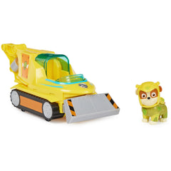 PAW Patrol Aqua Pups Rubble figure in yellow wetsuit ready for imaginative sea rescues