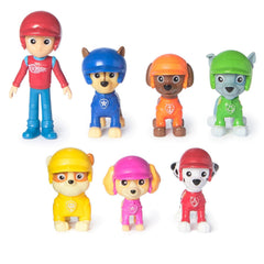 Paw Patrol articulated figures wearing all-terrain uniforms inspire action stories.