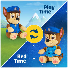 PAW Patrol Bedtime Plush Chase pajama flip with Velcro closure for easy dressing.