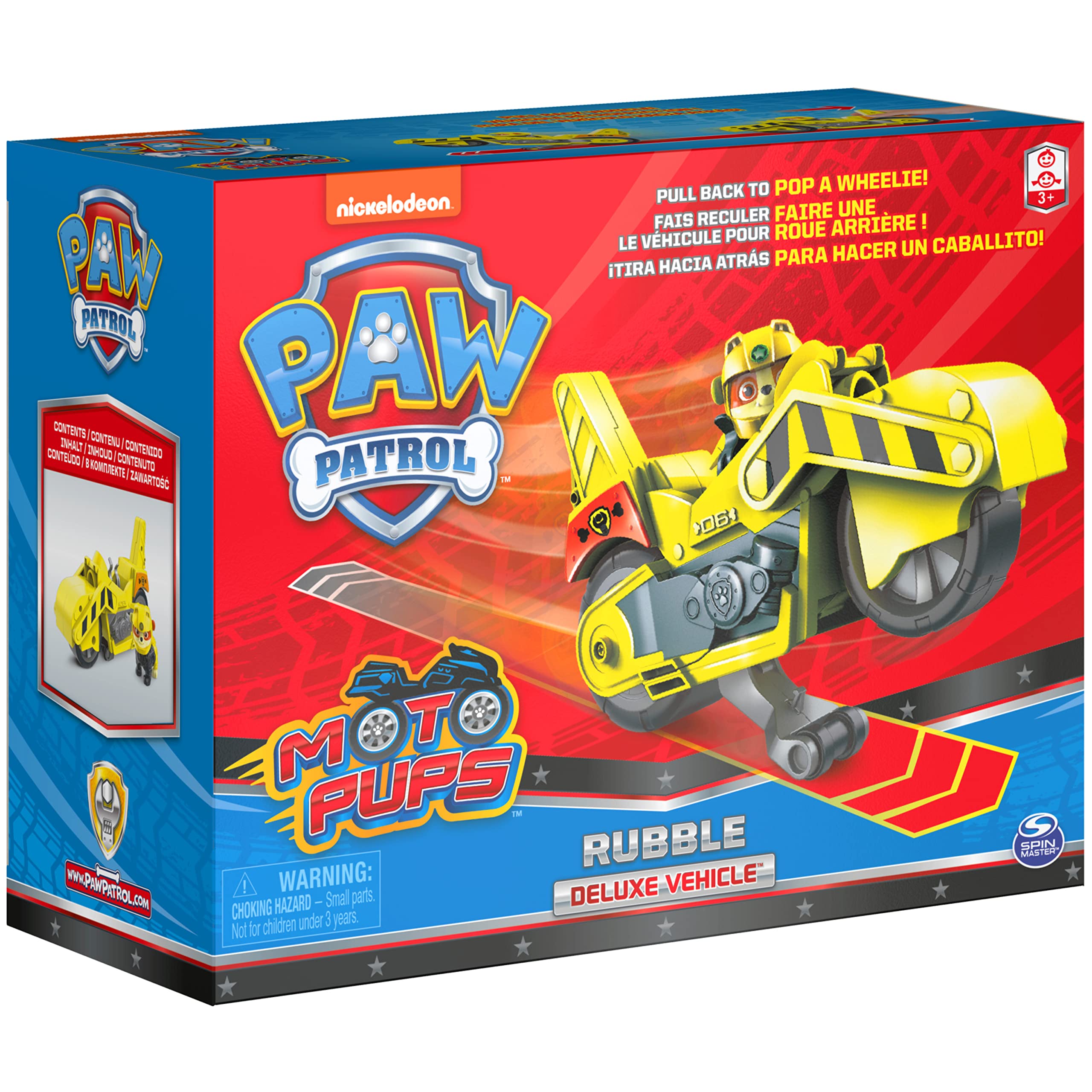 Bright PAW Patrol colors and durable design support active play.