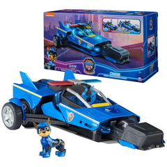PAW Patrol Chase Mighty Transforming Cruiser lights up with synchronized sounds for action play.