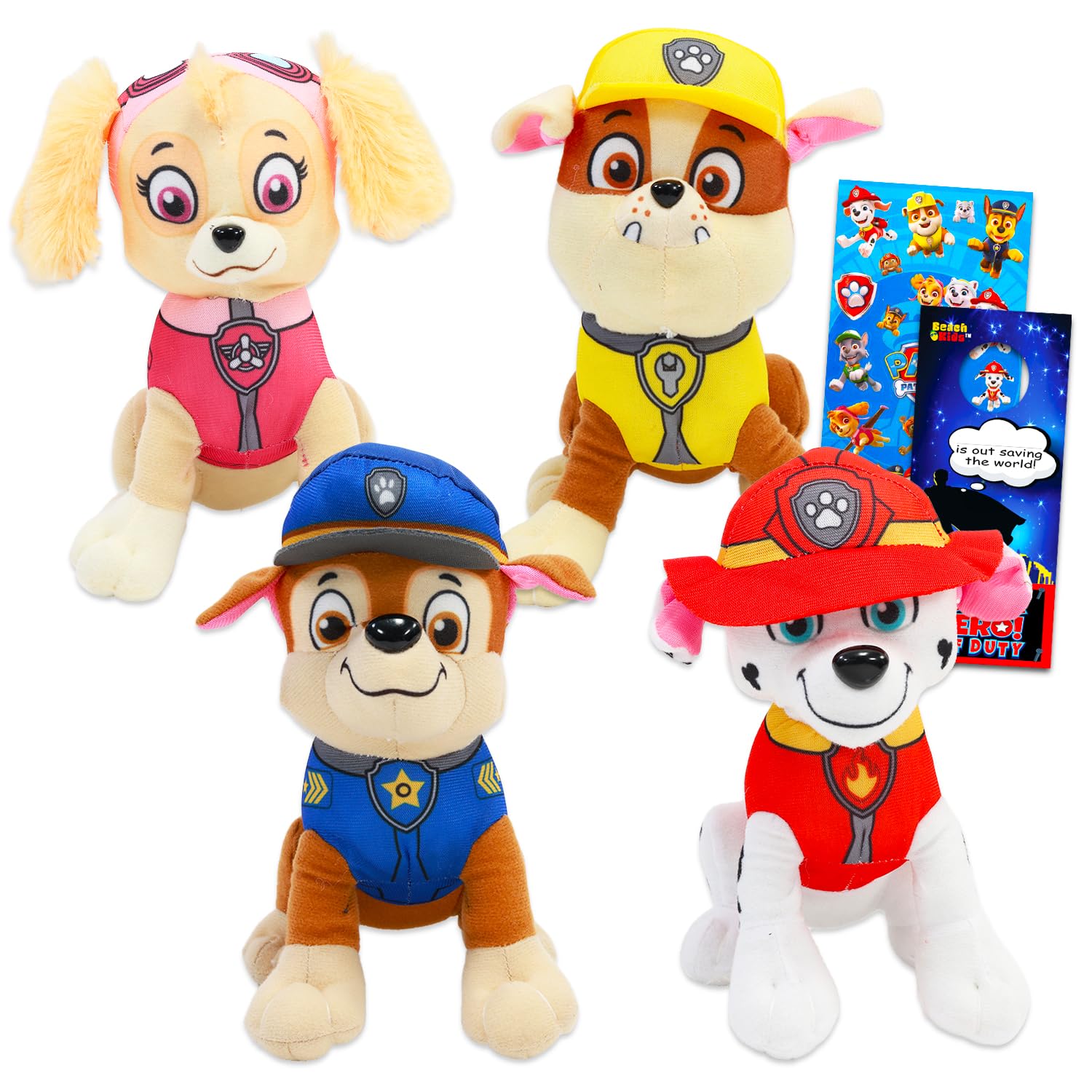 Paw Patrol Chase plush 7-inch, soft cuddle buddy for imaginative play.