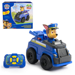 PAW Patrol Chase RC Action Cruiser front view showing bold branding and LED cue lights for pretend patrols