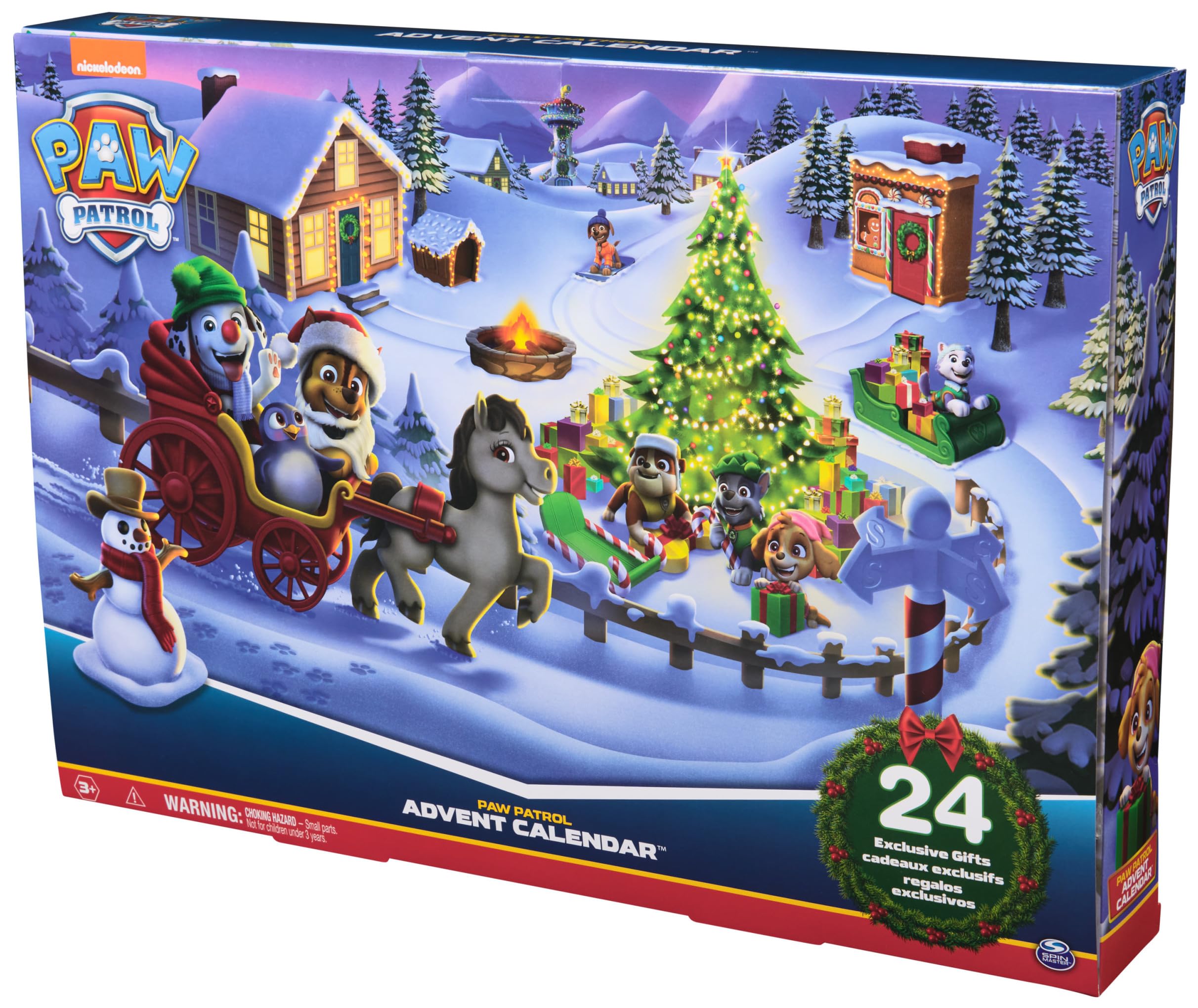 Paw Patrol Chickaletta wearing hat figure offers cute holiday moments.