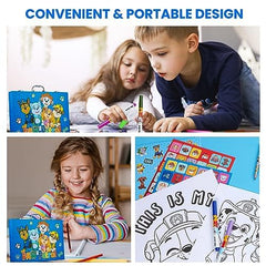 Paw Patrol coloring pencils help precise lines and shading.