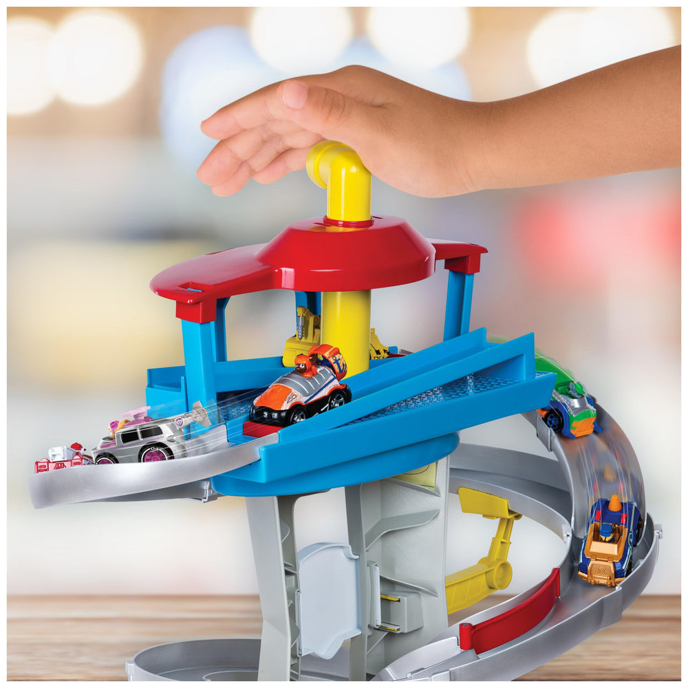 Corkscrew track action for swirling, dynamic chase sequences.