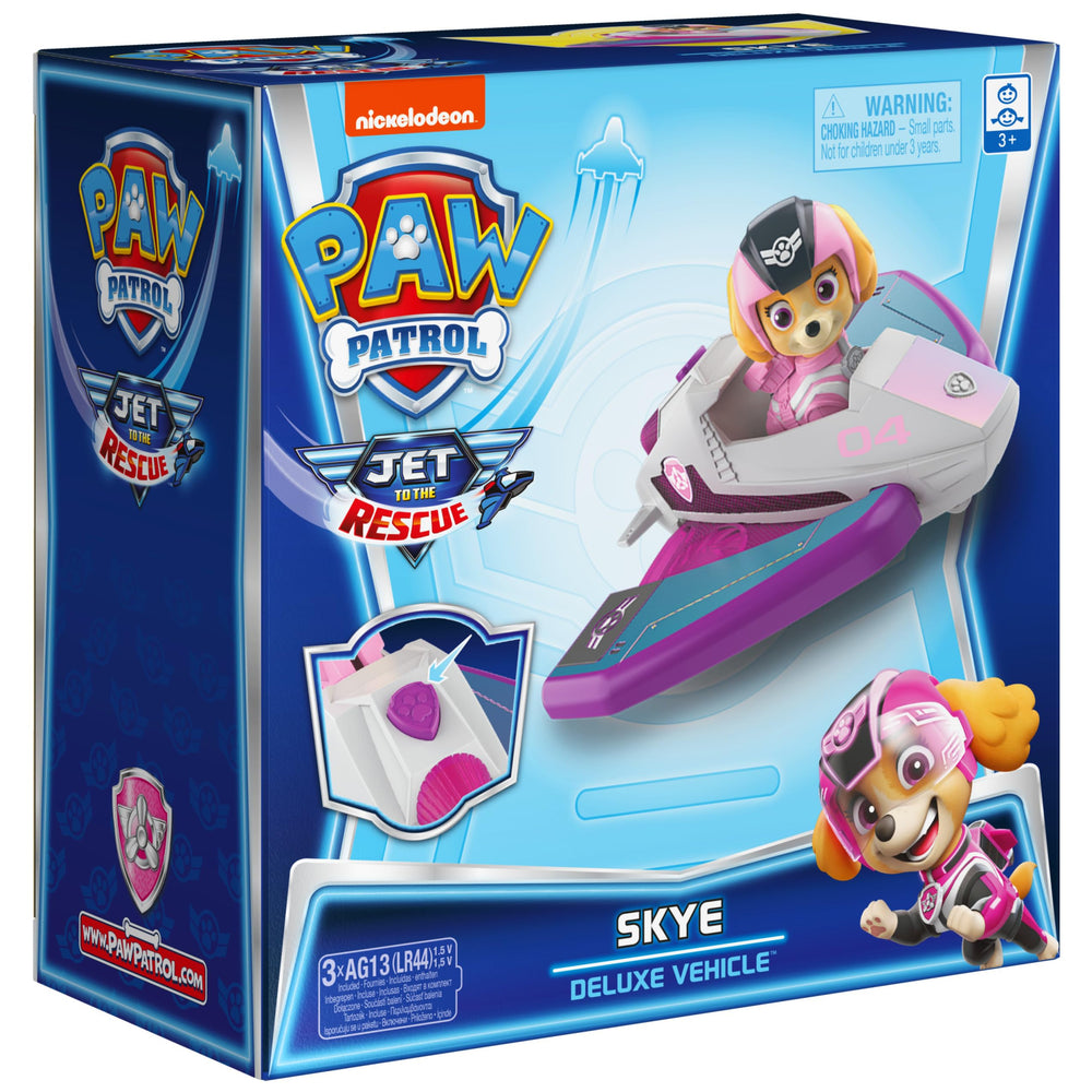 Paw Patrol Jet to the Rescue packaging includes instruction sheet