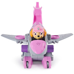 Paw Patrol dino rescue vehicle wings in motion for imaginative play.
