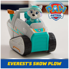 Paw Patrol Everest collectible figure pairs with the snow plow for pretend missions
