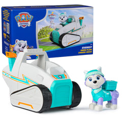 Paw Patrol Everest snow plow vehicle featuring a collectible Everest figure for imaginative rescue play