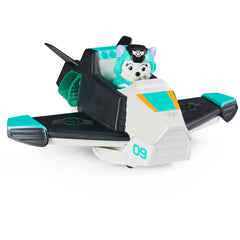 Paw Patrol deluxe vehicle with collectible Everest figure for imaginative missions.