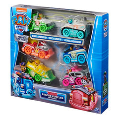 Paw Patrol exclusive Tracker neon vehicle, eye-catching design for imaginative play.