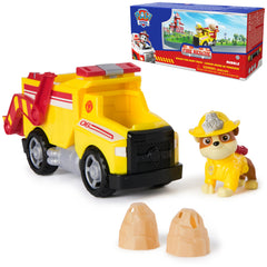 Paw Patrol Rubble Rescue Dump Truck front view for imaginative play