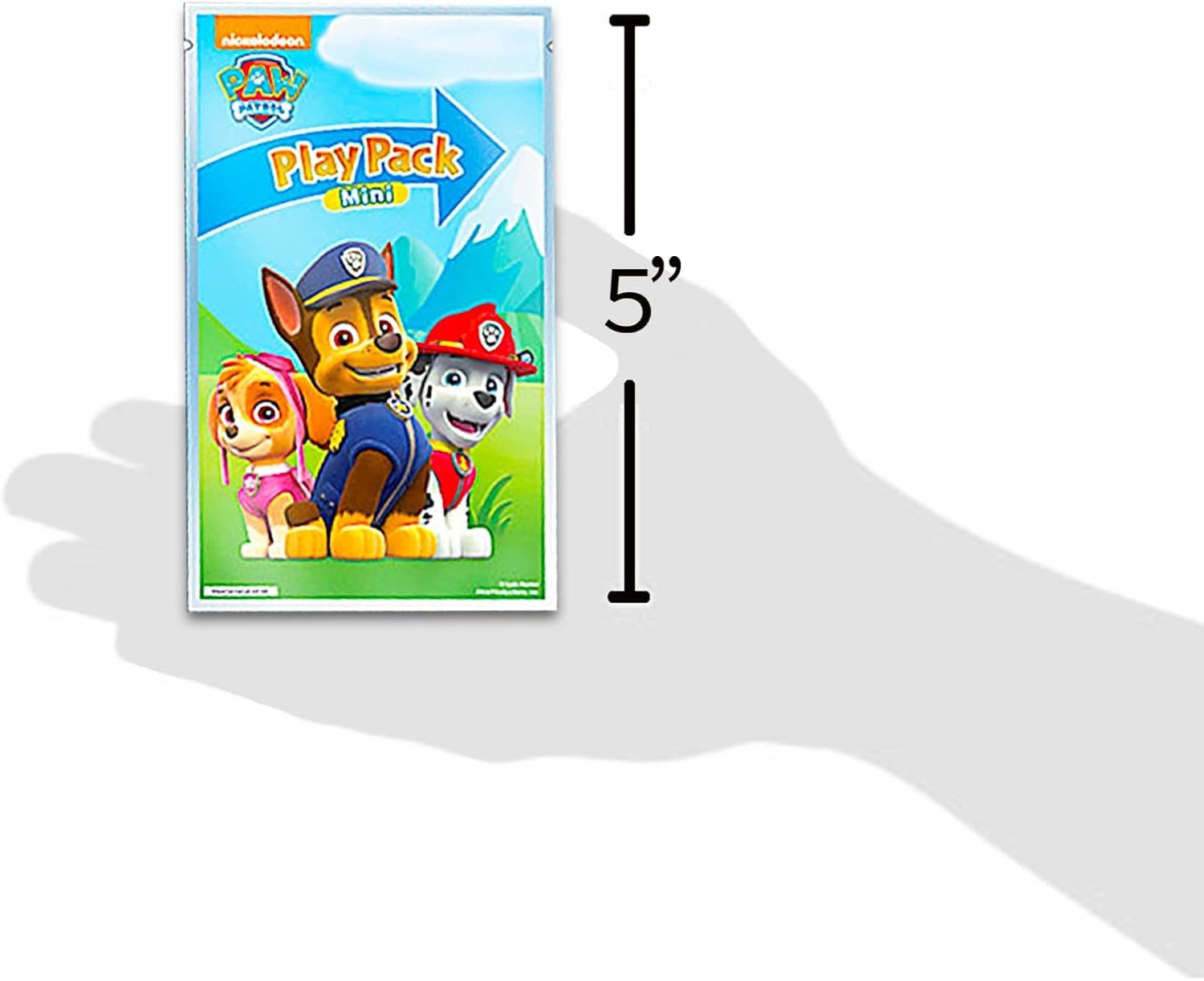 Paw Patrol grab-n-go play packs with coloring pages for kids' party entertainment.
