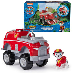 Paw Patrol Marshall Elephant Vehicle ready for jungle rescue play with bright colors.