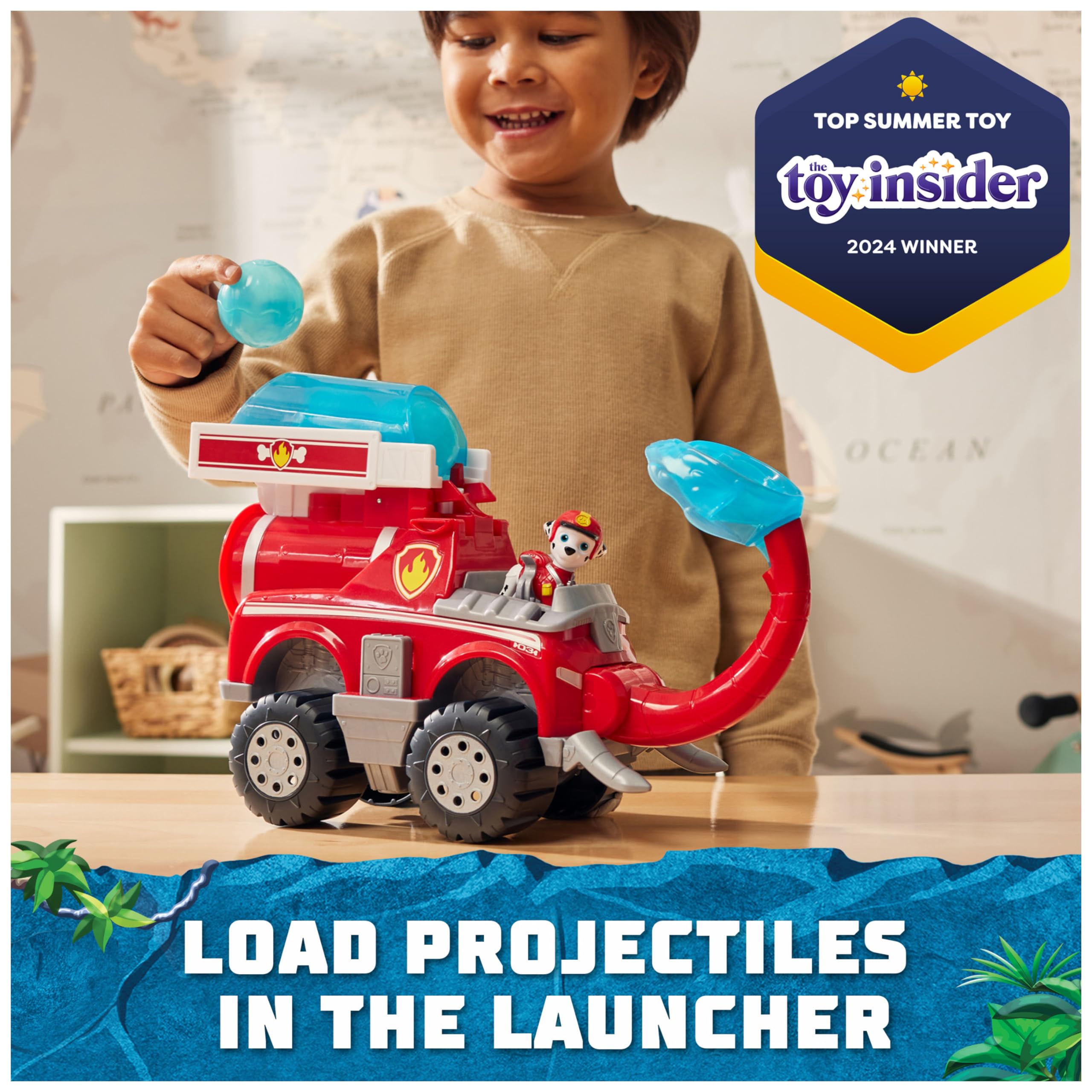 Marshall figure included with Jungle Pups truck for authentic play