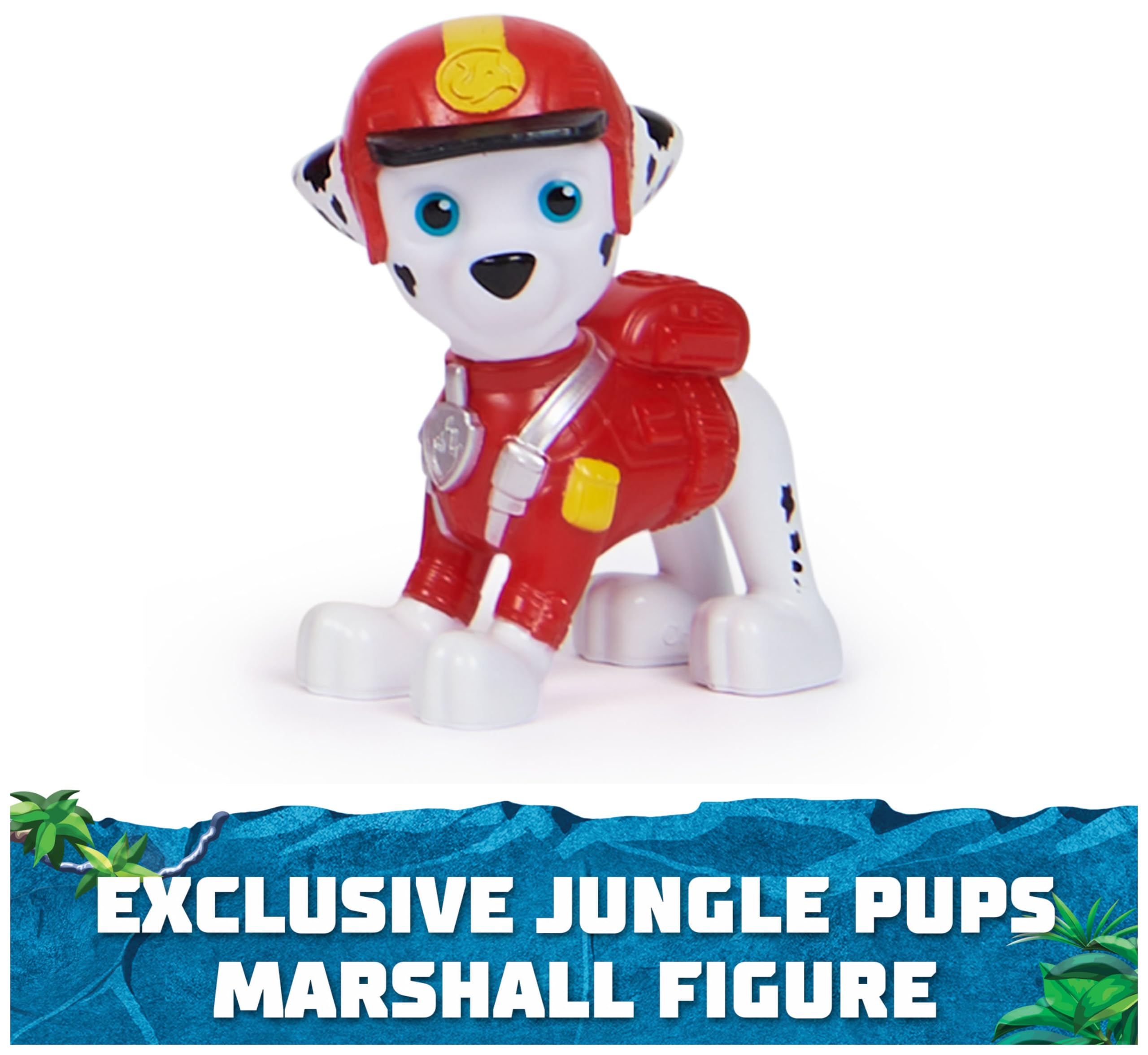 Marshall wears red jungle explorer gear for accurate play