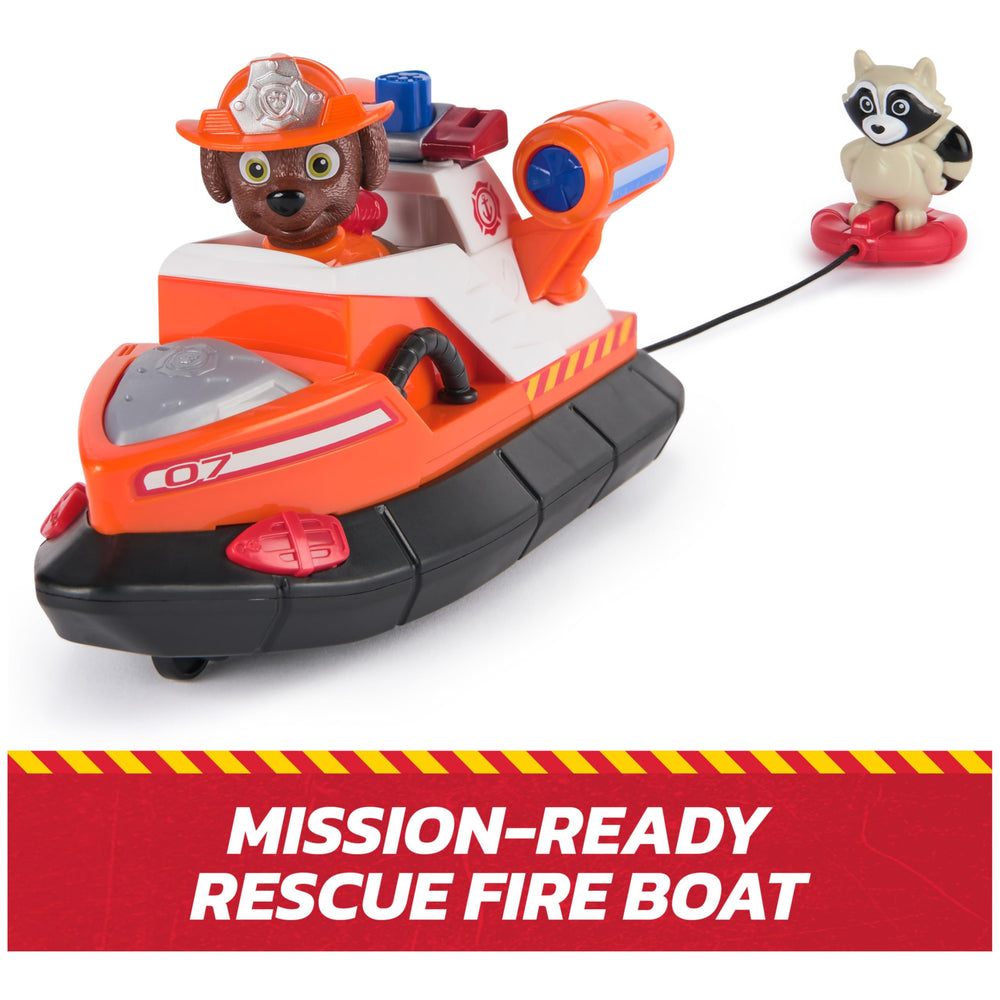 Launching lifesaver feature on PAW Patrol Zuma boat