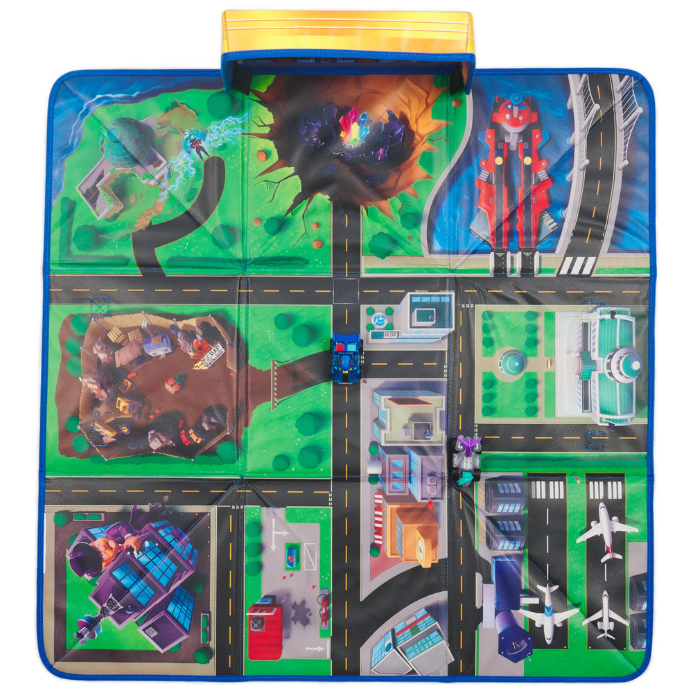Exclusive Mighty Movie figures and racers fuel imaginative play.