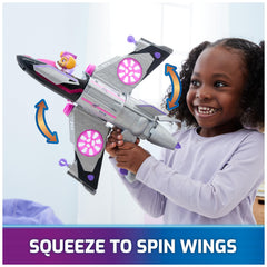 Paw Patrol Mighty Movie jet wings rotate with lever for action sounds