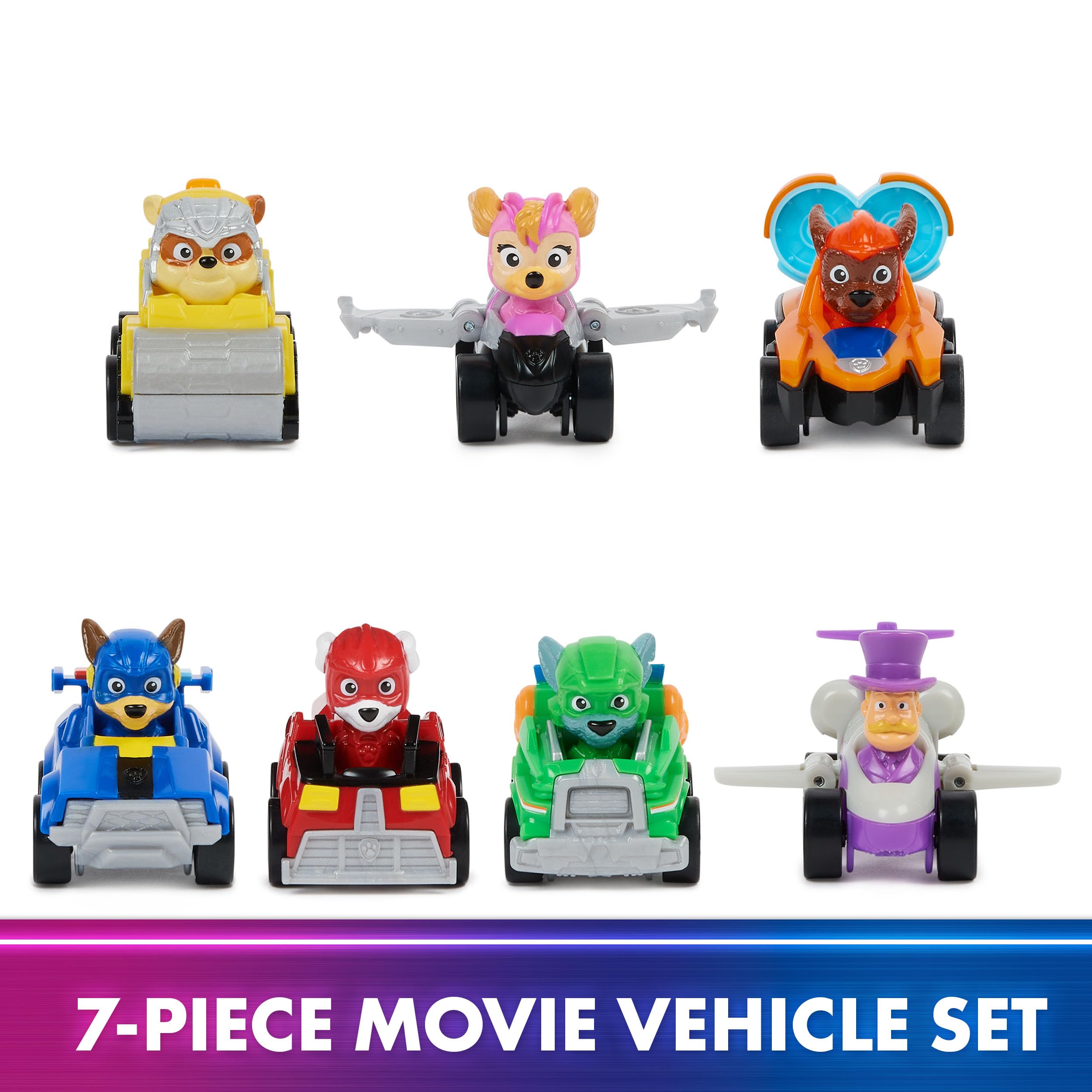 PAW Patrol Mighty Movie Marshall racer car, action-packed rescue pretend play