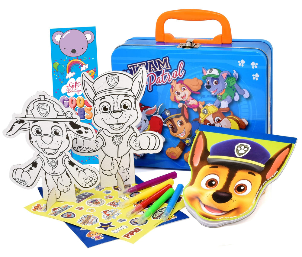 Paw Patrol mini markers set showing vibrant colors for quick doodling.