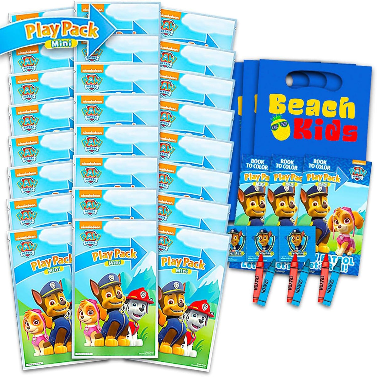 Paw Patrol mini party favors 24-pack for gift bags and party fun.
