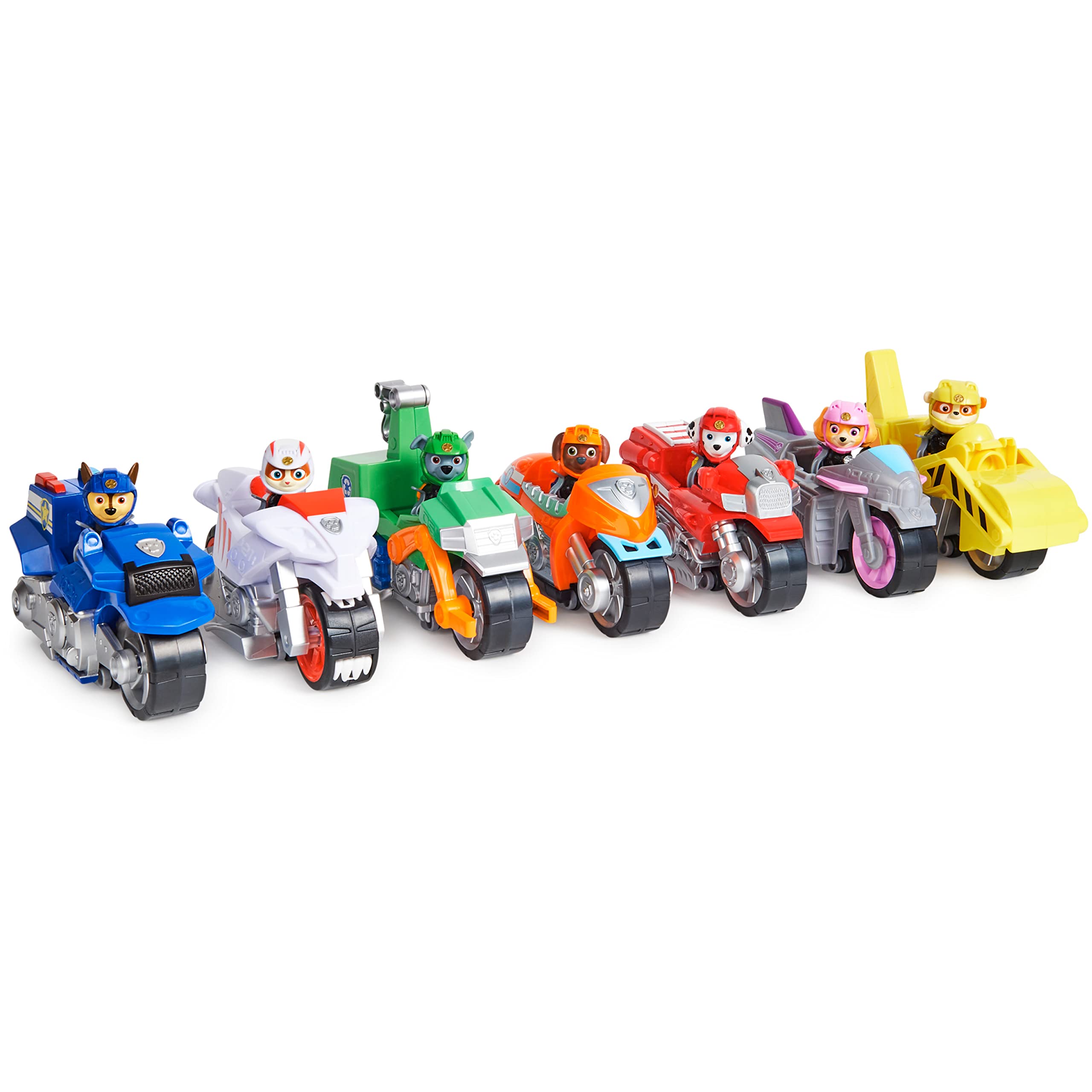 Moto Pups playset compatibility expands storytelling with extra sets.