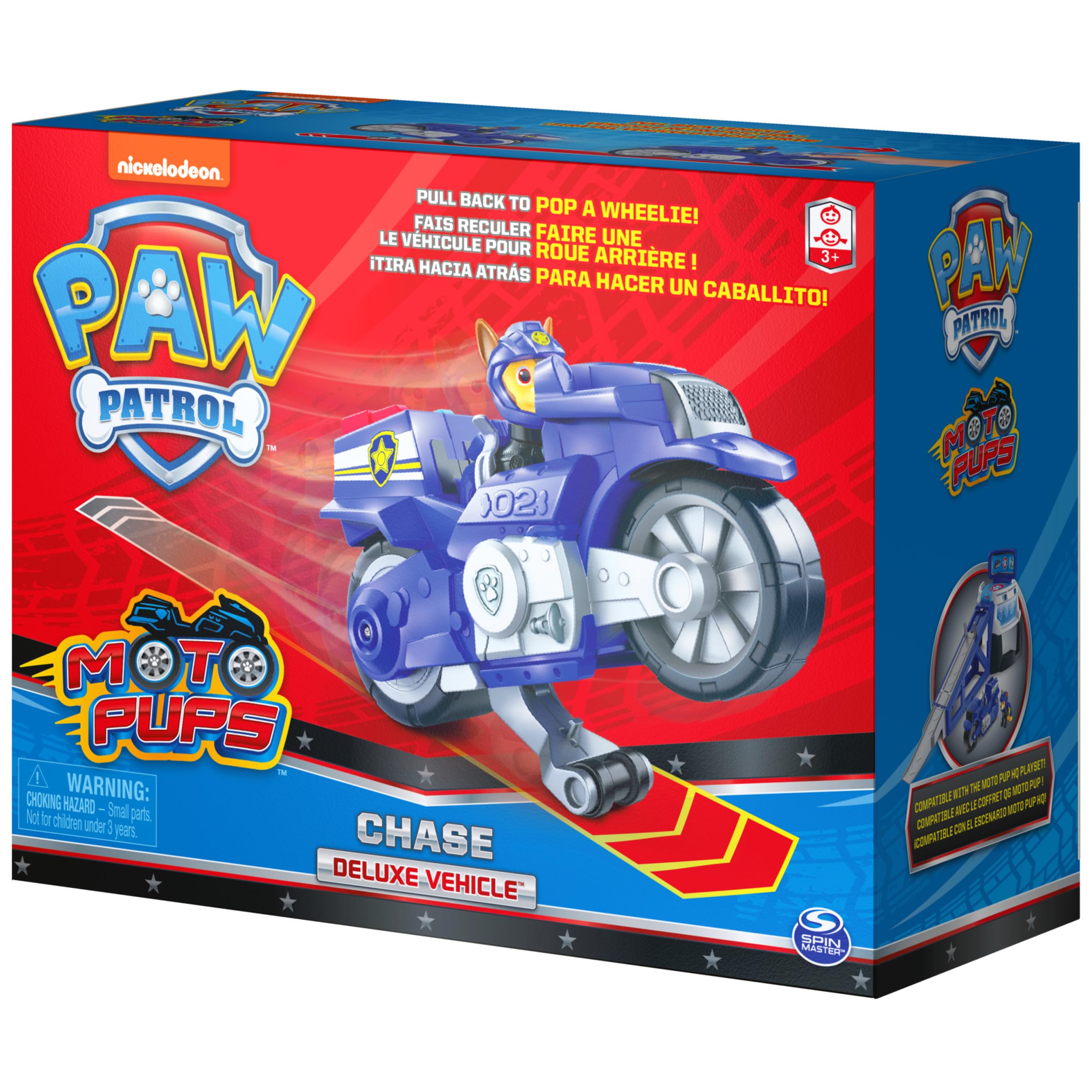 Compatible with Moto HQ Playset for expanded imaginary missions.