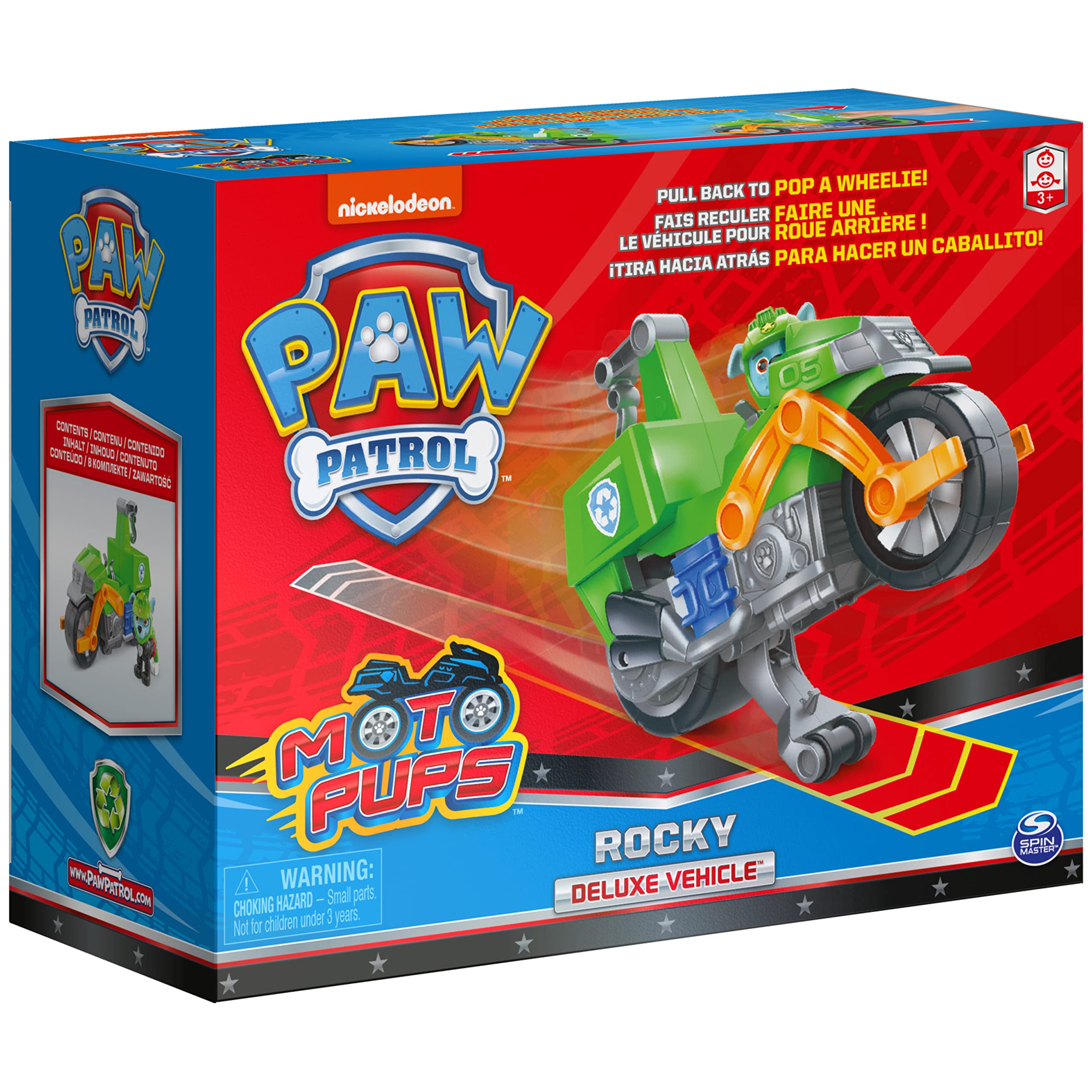 PAW Patrol Moto Pups deluxe vehicle close-up on design details