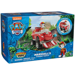 Paw Patrol packaging includes vehicle and figure for quick start to playtime.