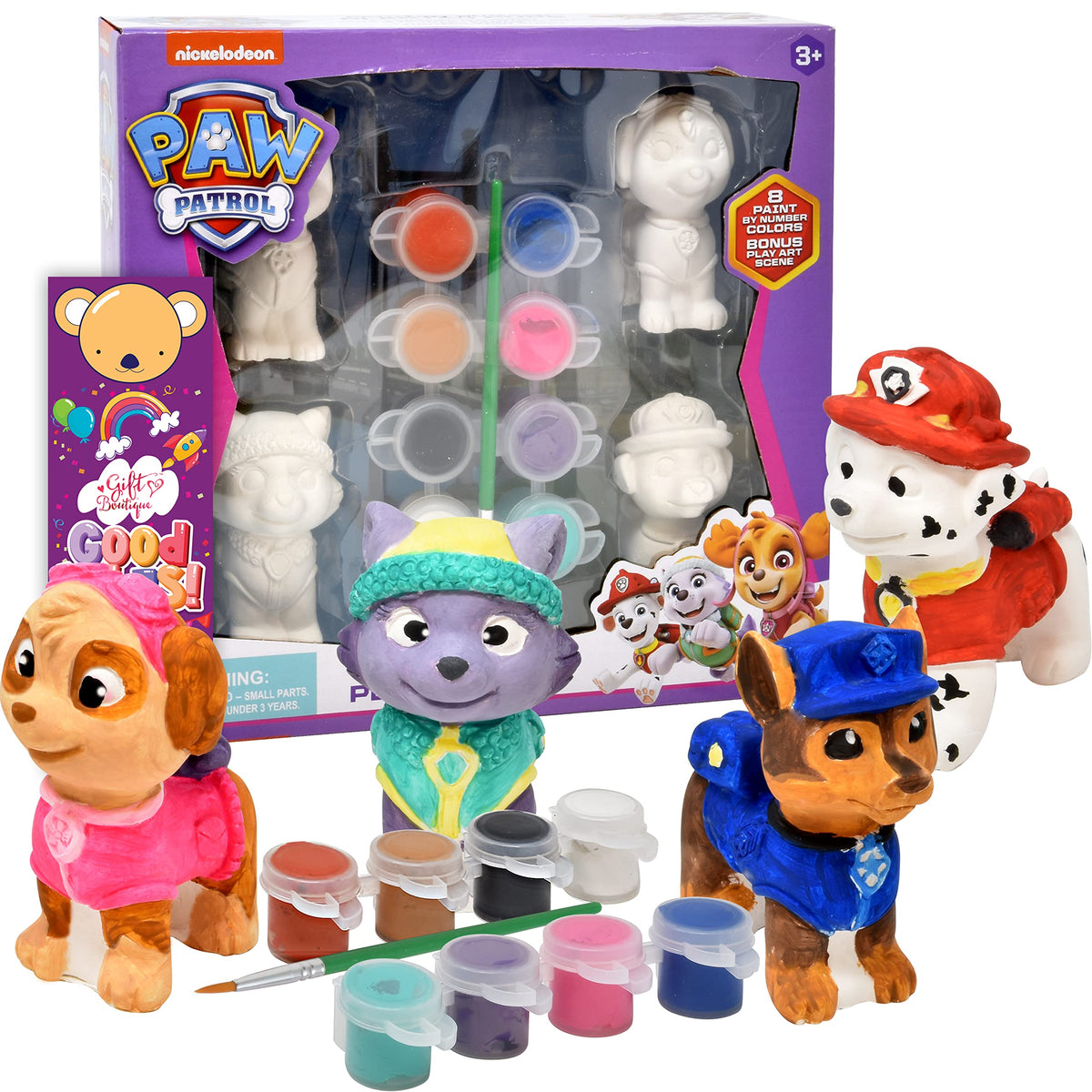 Paw Patrol Paint Your Own Figurines figures ready for coloring and play