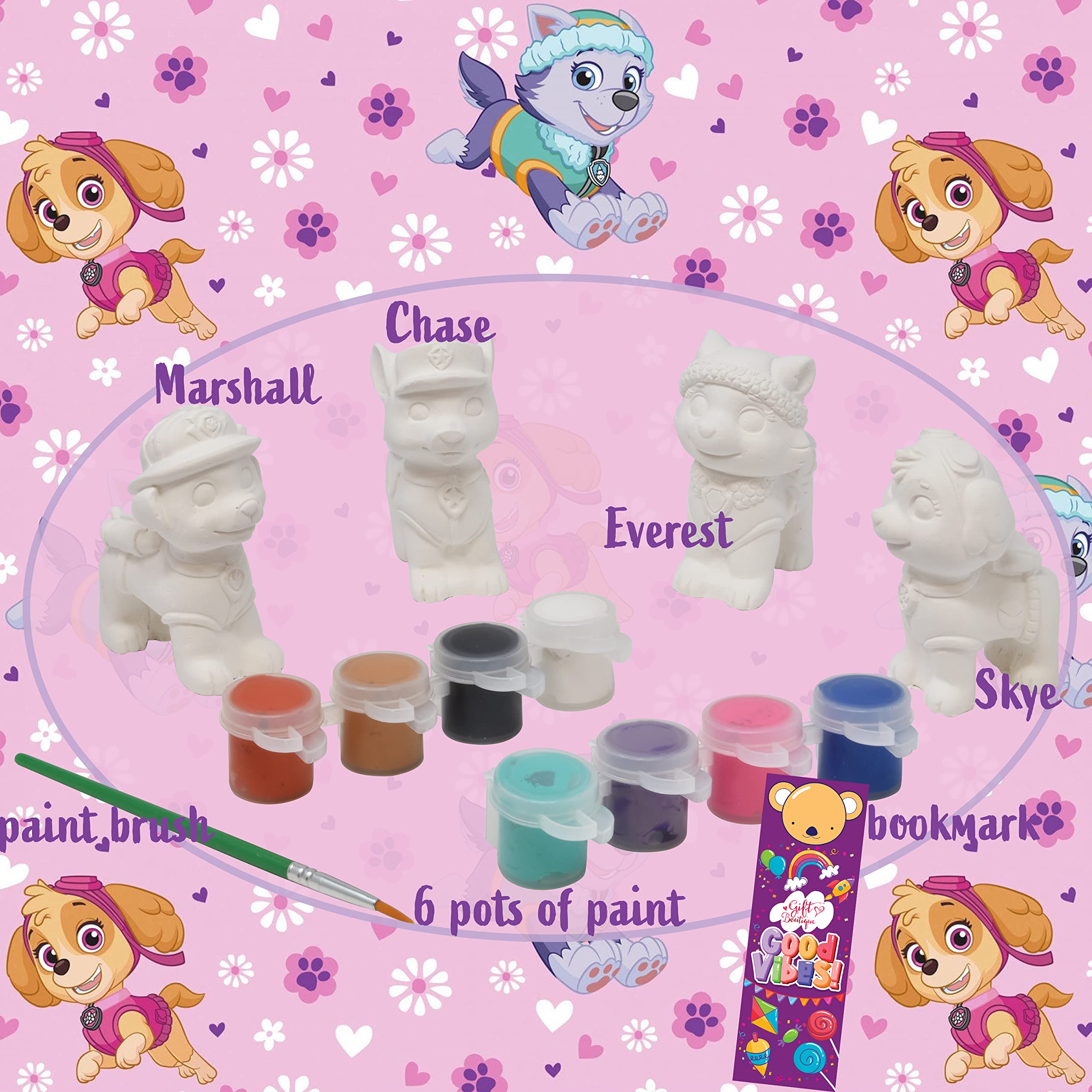 Paw Patrol portable set is ideal for travel and on-the-go crafts