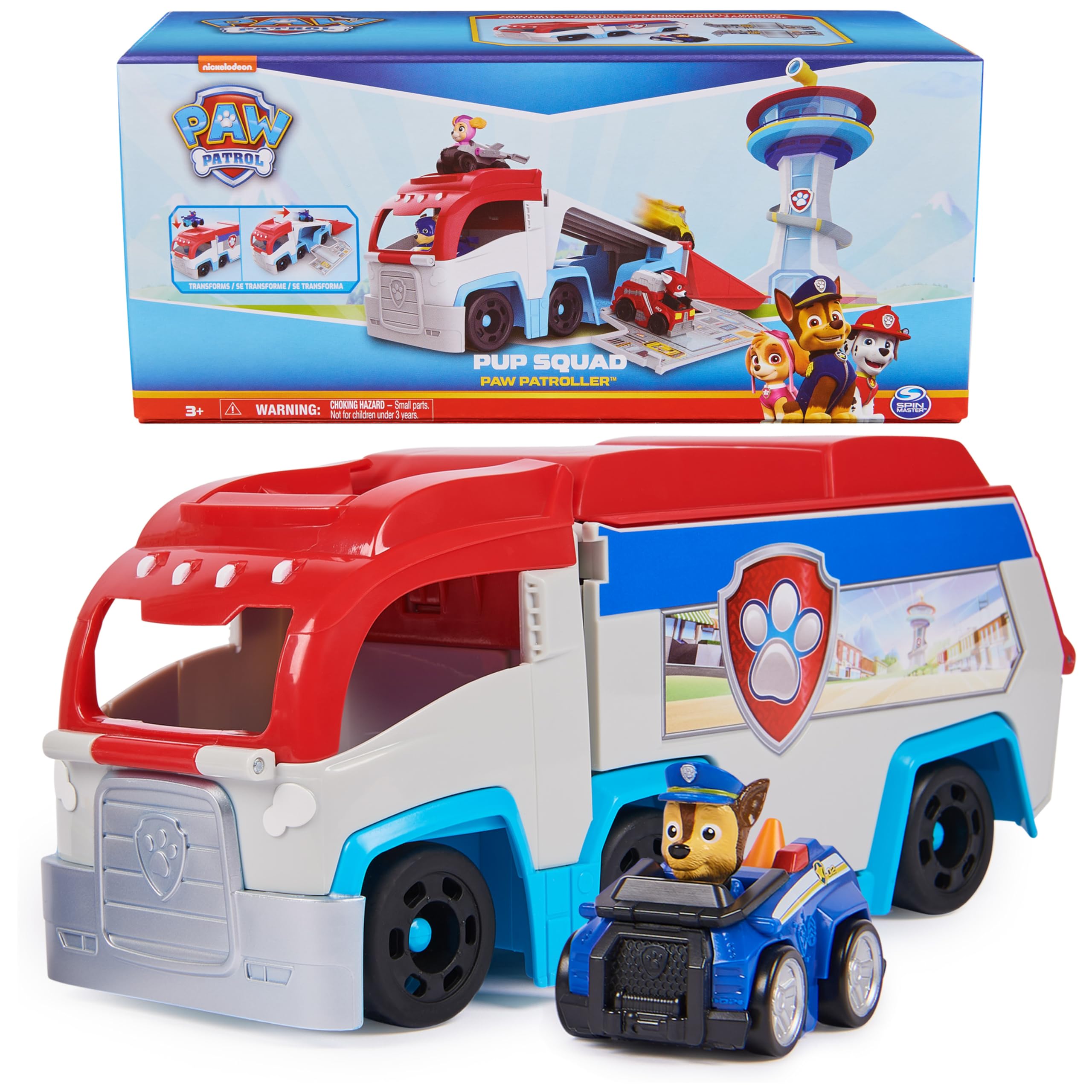 Paw Patrol Pup Squad Patroller Chase truck for imaginative rescue play.