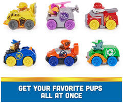 Paw Patrol Pup Squad Racer Rocky toy car for eco-friendly, durable pretend missions.